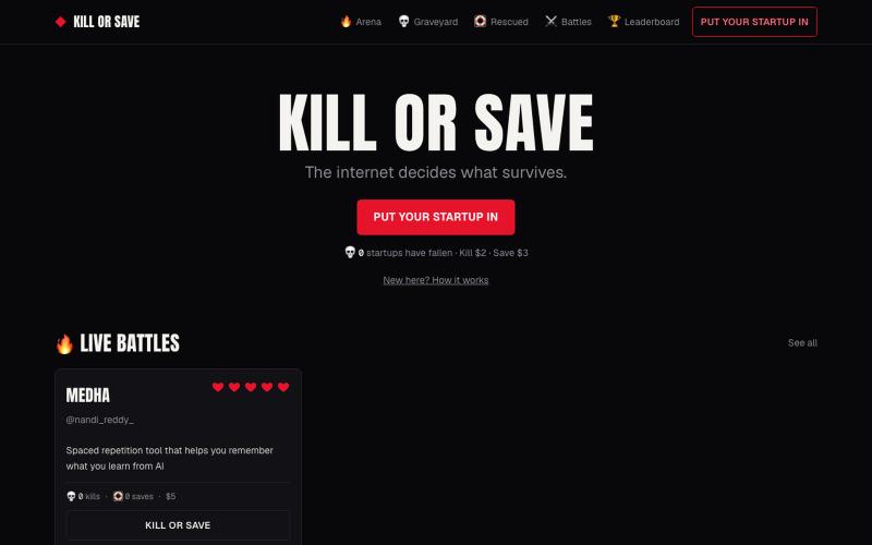 Kill or Save — screenshot