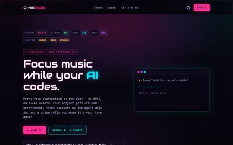 VibeAudio — screenshot