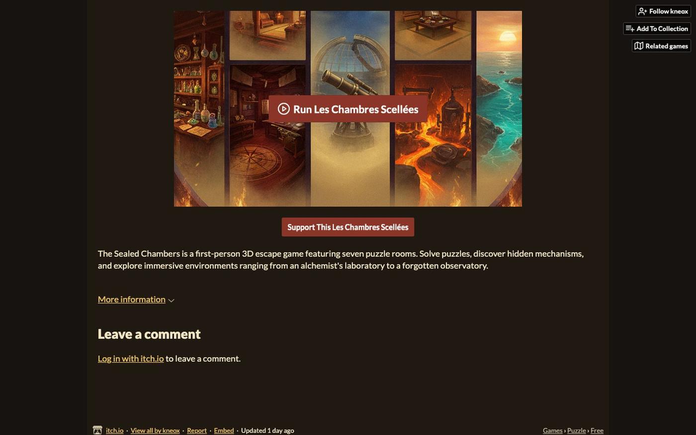 Les Chambres Scellées by kneox — screenshot