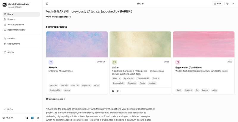 Mehul Chattopadhyay — screenshot