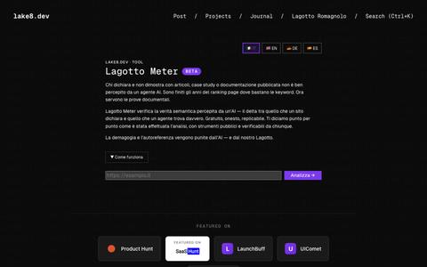 Lagotto Meter — AI Readability Score — screenshot