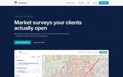 Land Quotient — Real Estate Intelligence — screenshot