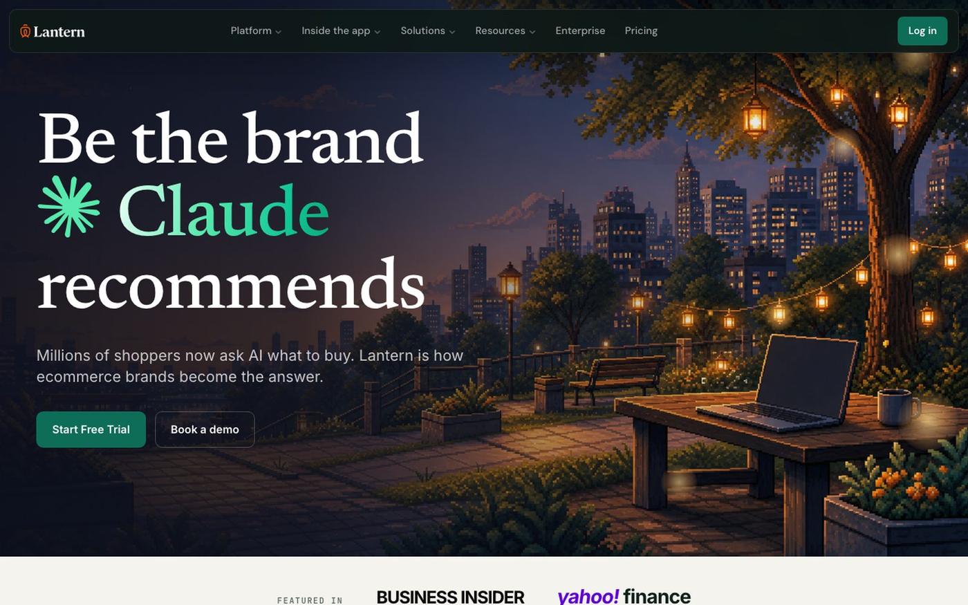 Be the brand AI recommends | Lantern — screenshot