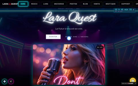 LARA QUEST — Le futur a trouvé sa voix — screenshot