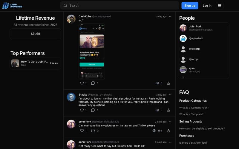 Larp Universe — screenshot