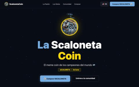 ScalonetaCoin — $SCALONETA | El meme coin de la Selección — screenshot
