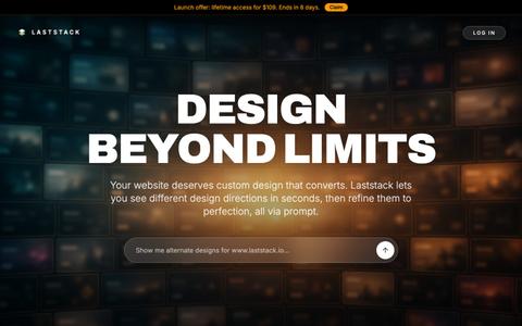 Laststack — Design Beyond Limits — screenshot