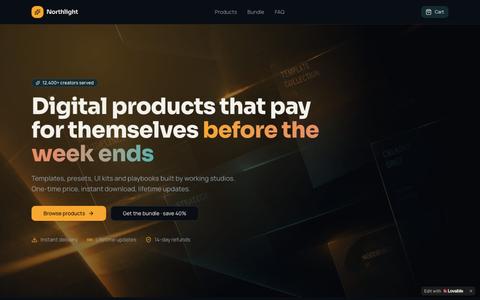 Northlight Goods — Digital Products for Creators — screenshot