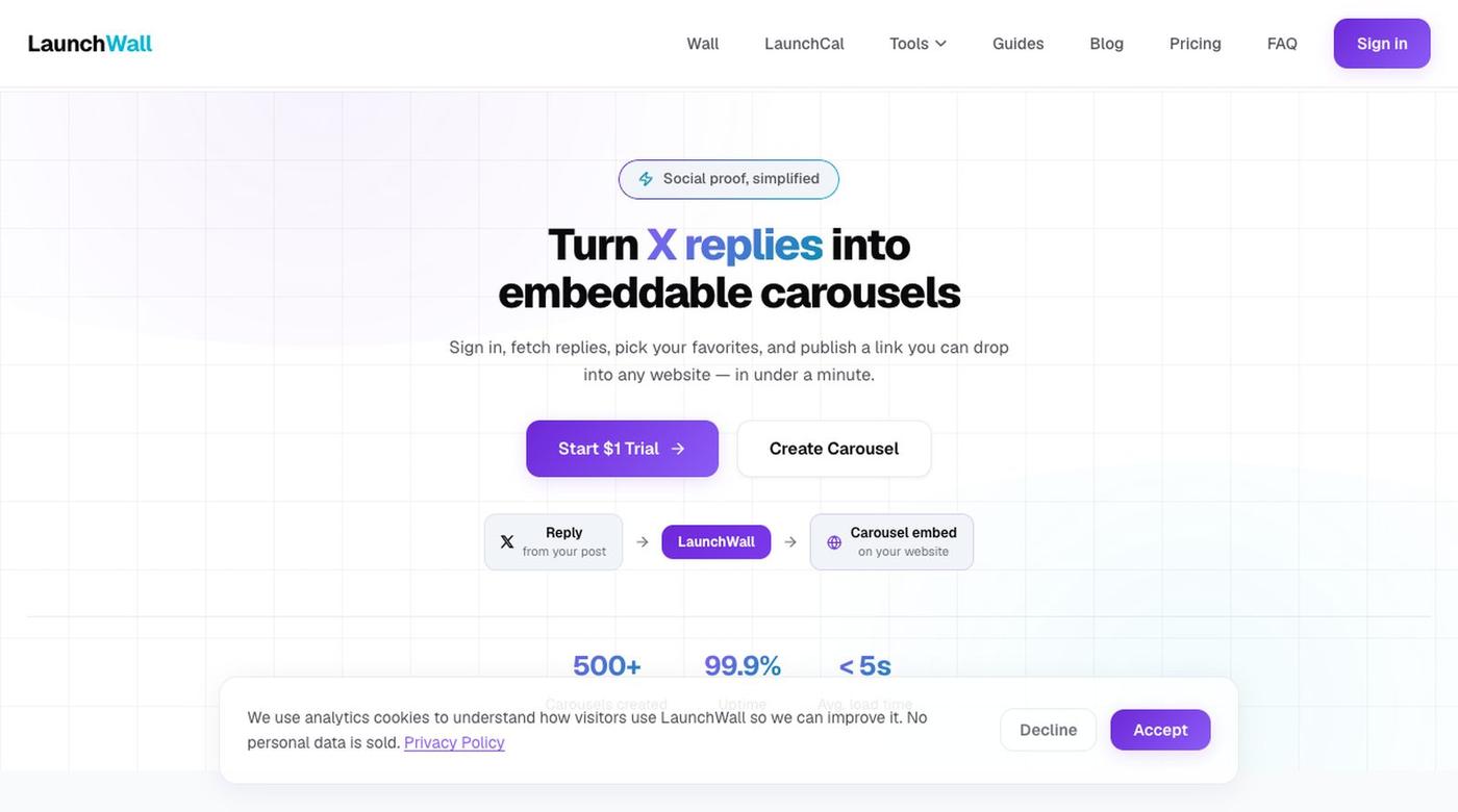 LaunchWall — screenshot