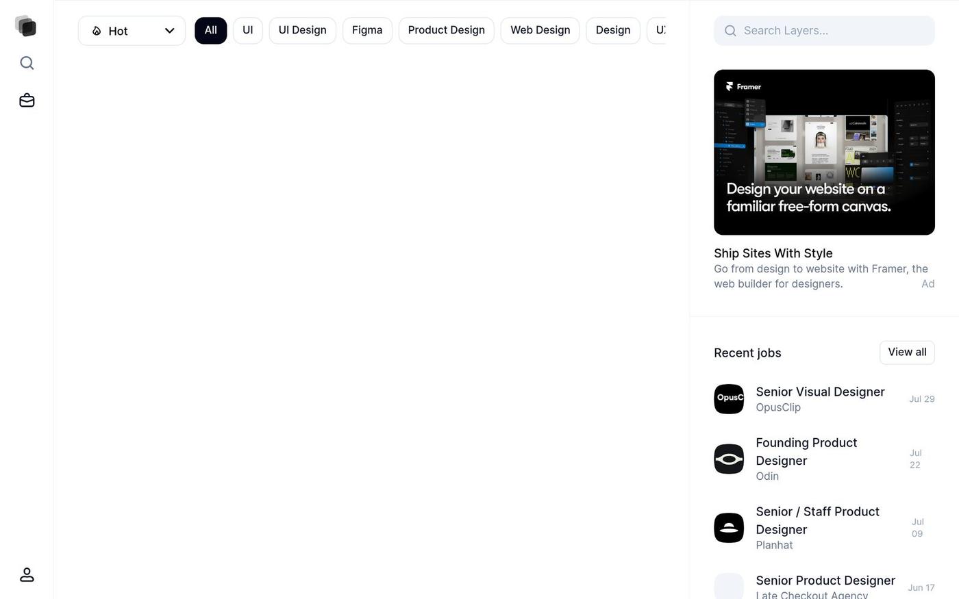 Explore | Layers — screenshot