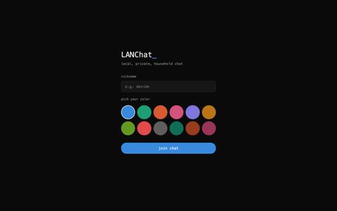 LANChat — screenshot