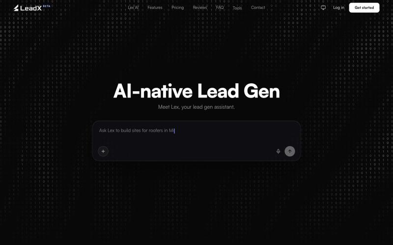 LeadX: AI-Native Lead Gen — screenshot