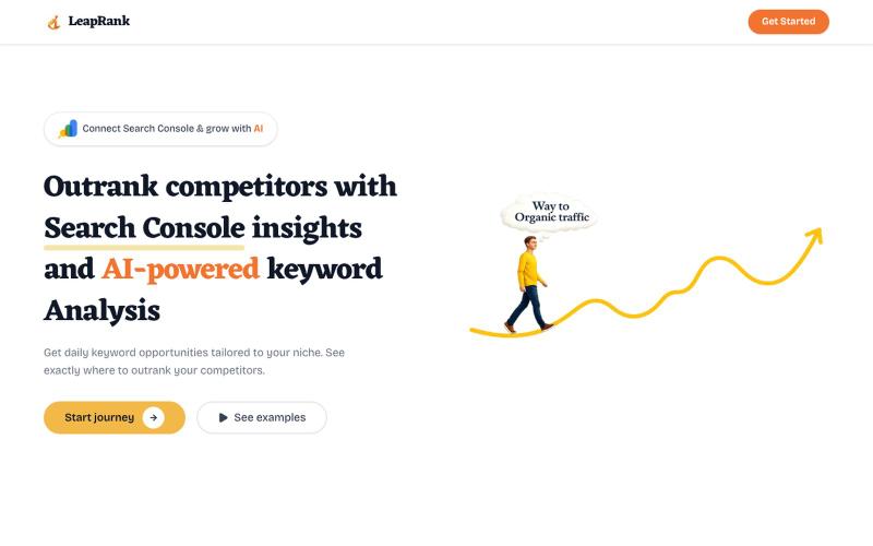 LeapRank | Outrank Your Competitors on Google — screenshot