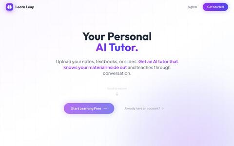 Learn Leap — screenshot
