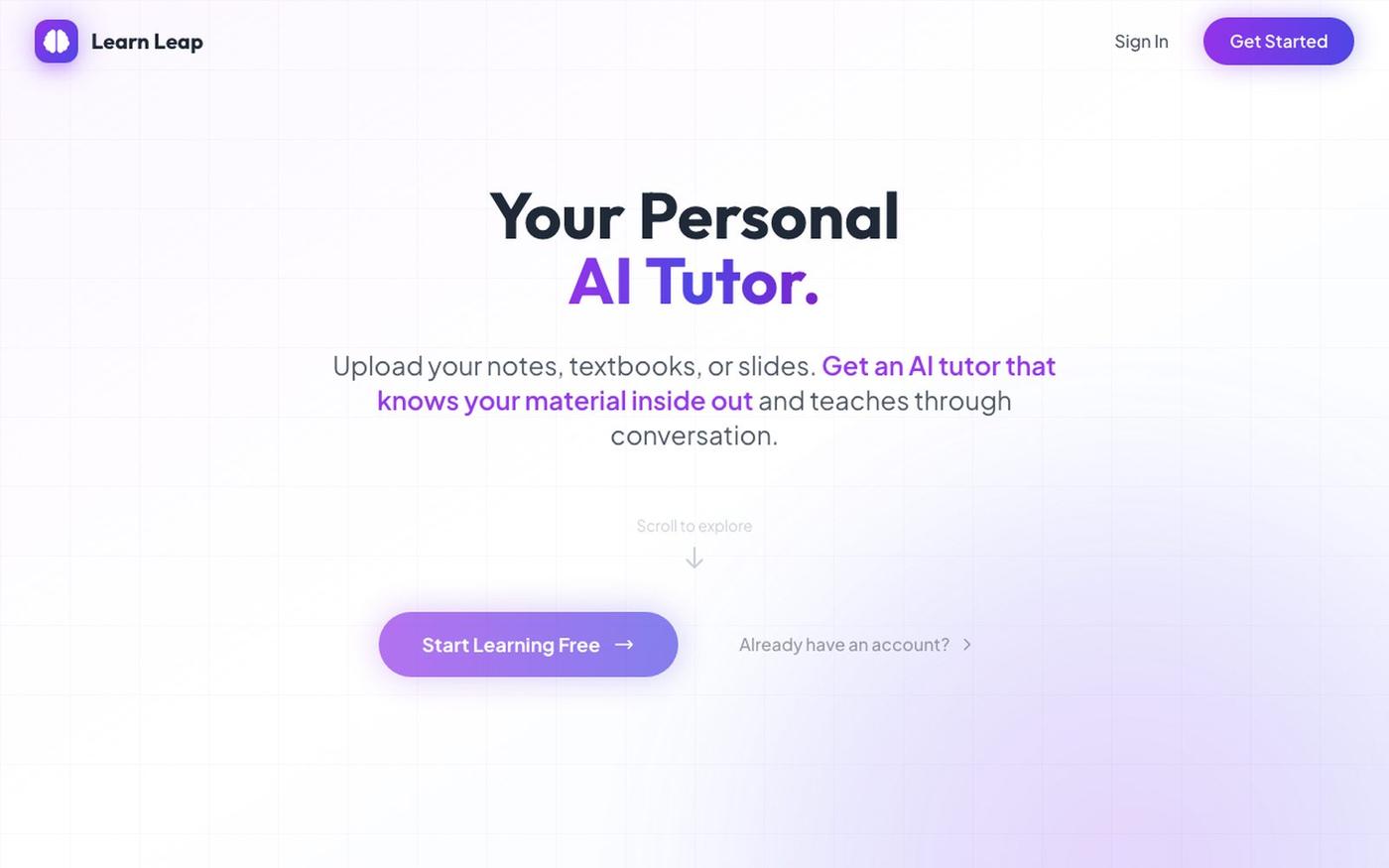 Learn Leap — screenshot