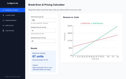 LedgerLite — screenshot