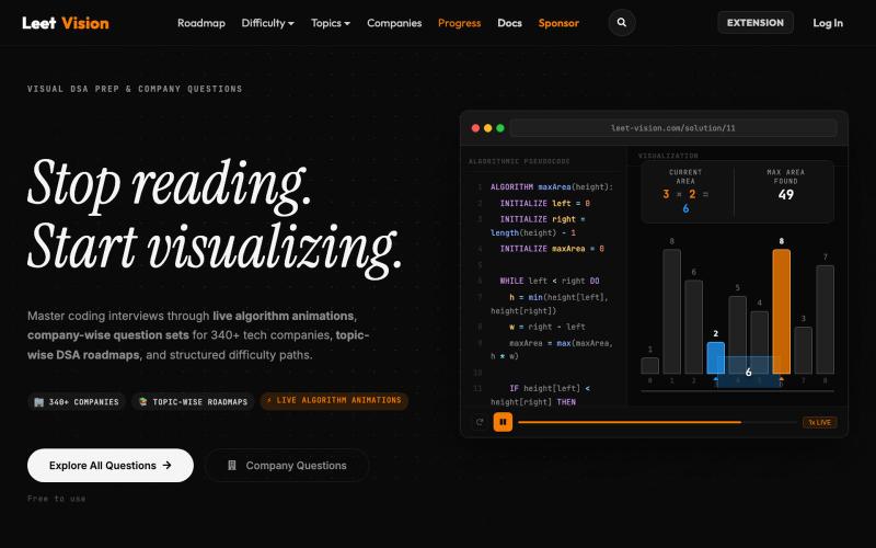 LeetVision | Code Interviews Explained — screenshot