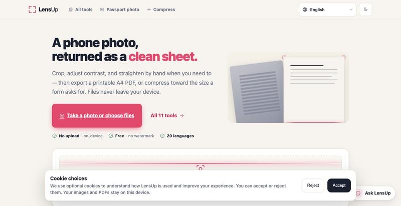 lensup-ai — screenshot