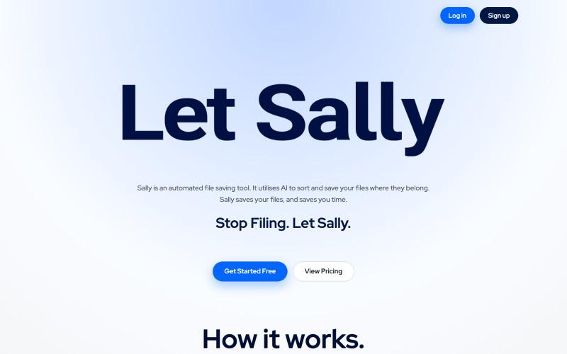 Sally – Automatically organise your documents — screenshot