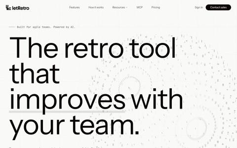 letRetro - AI-Powered Retrospectives for IT Teams — screenshot
