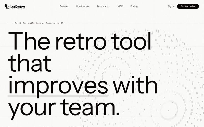 letRetro - AI-Powered Retrospectives for IT Teams — screenshot