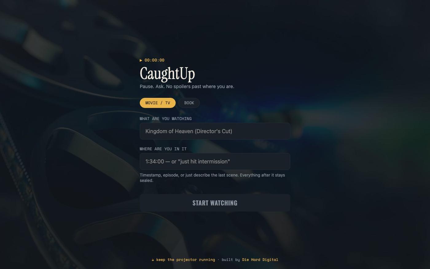 CaughtUp — screenshot