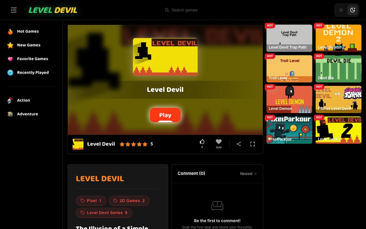 Level Devil: Can You Survive These Brutal Trap Challenges? — screenshot