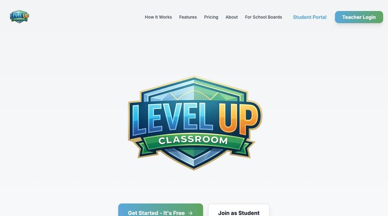 Level Up Classroom — Gamified LMS & Google Classroom Alternative — screenshot