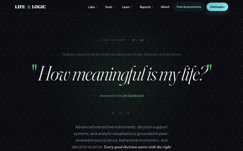 Free Psychology & Brain Tests | Evidence-Based Tools — screenshot