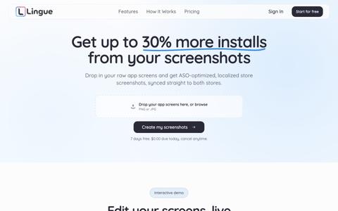 Lingue | App Store screenshots that get more installs — screenshot
