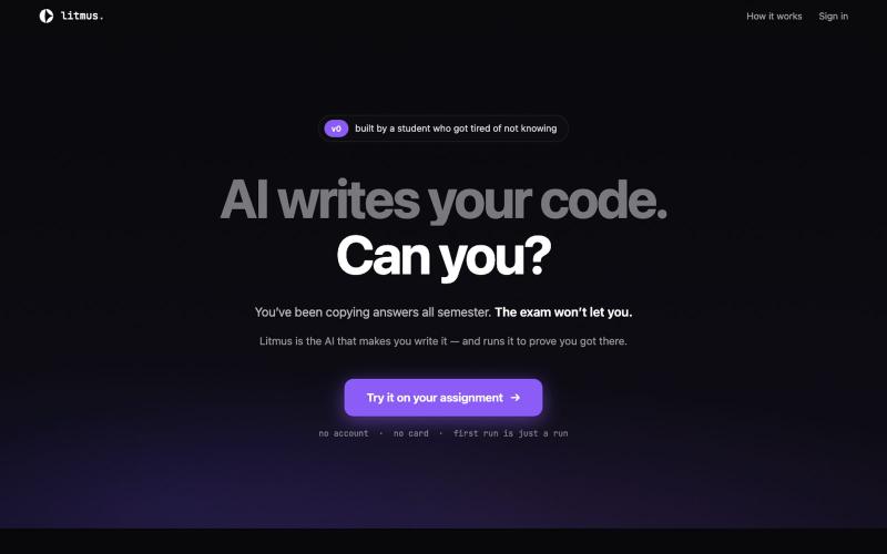 Litmus ai — screenshot