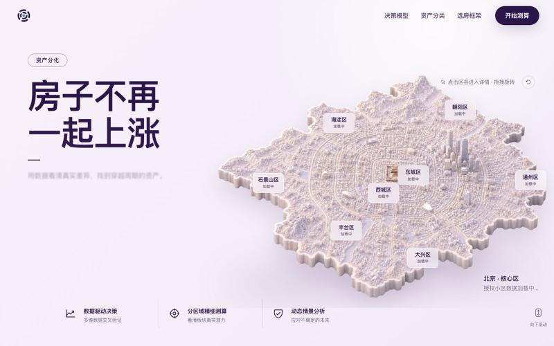 北京房产价值评估 · 地图与买房决策工具 — screenshot