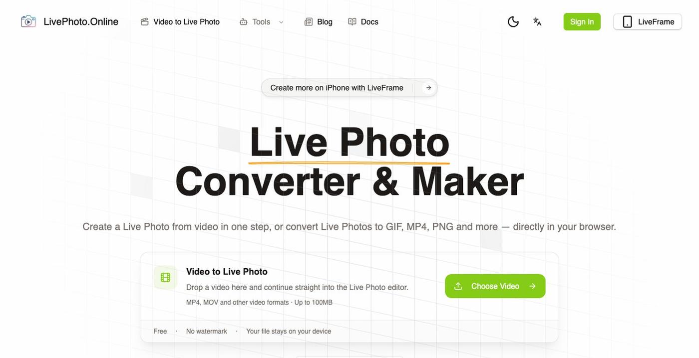 livephoto-online — screenshot