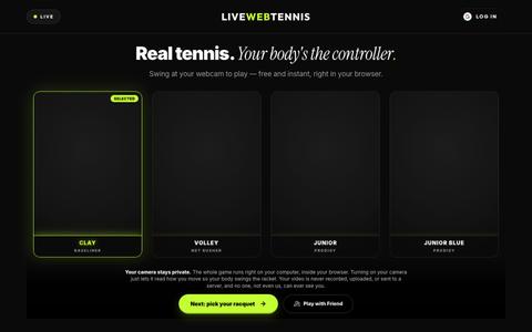 LiveWebTennis — screenshot