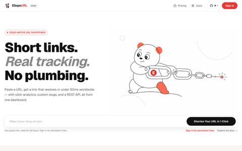ElixpoURL — Fast, Secure URL Shortener with Analytics — screenshot