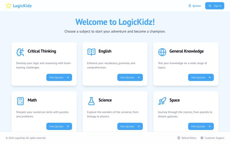 LogicKidz — screenshot
