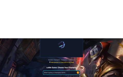 Loldle - LoL Champion Guessing Game — screenshot