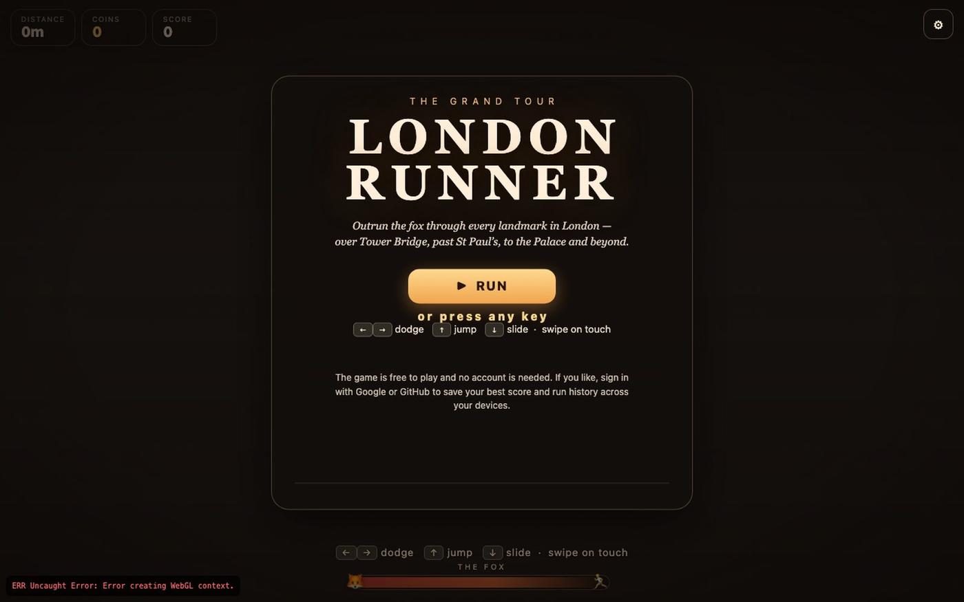 London Runner — The Chase — screenshot