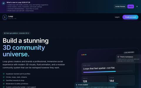 Loop - Social Media Reimagined — screenshot