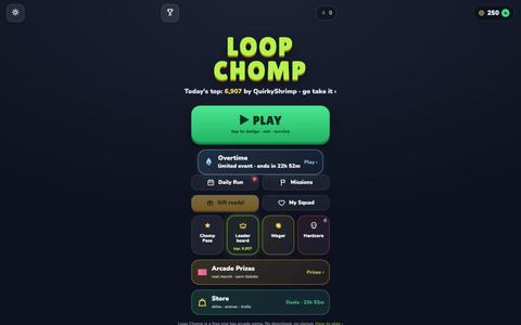 Loop Chomp | Free One Tap Arcade Game in Your Browser — screenshot