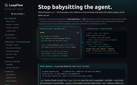 LoopFlow — the tutorial — screenshot
