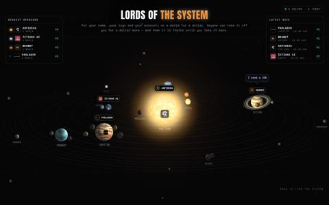 Lords of the system — screenshot