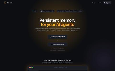 Sign in — LoreKit — screenshot