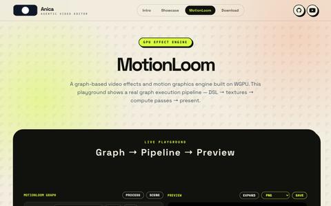 MotionLoom - GPU Effect Engine — screenshot