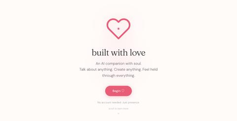 ♡ — built with love — screenshot