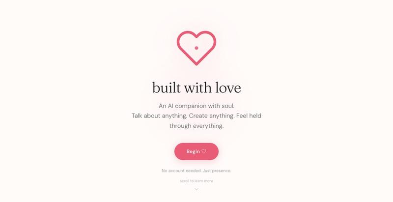 ♡ — built with love — screenshot