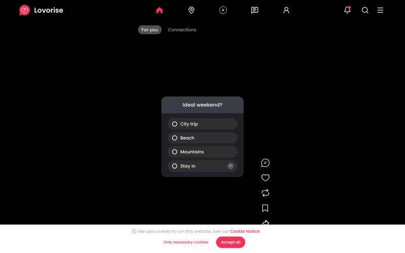 Lovorise - Share your daily moments. — screenshot