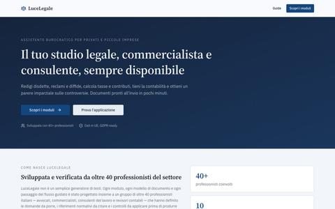 LuceLegale - Assistente burocratico legale e fiscale — screenshot