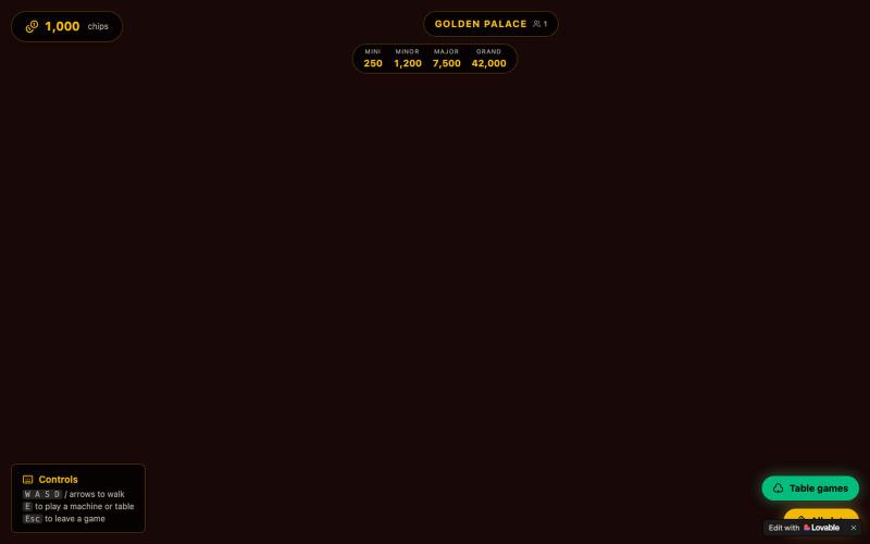 Golden Palace — 3D Casino Floor — screenshot