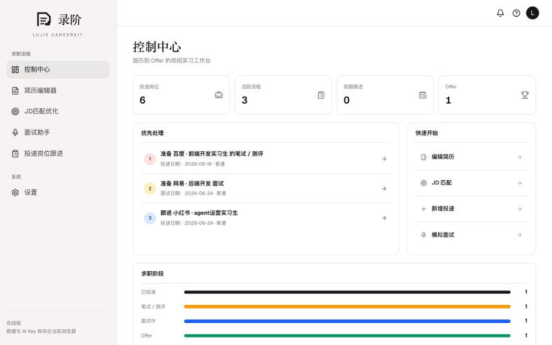 录阶 | LuJie CareerKit — screenshot